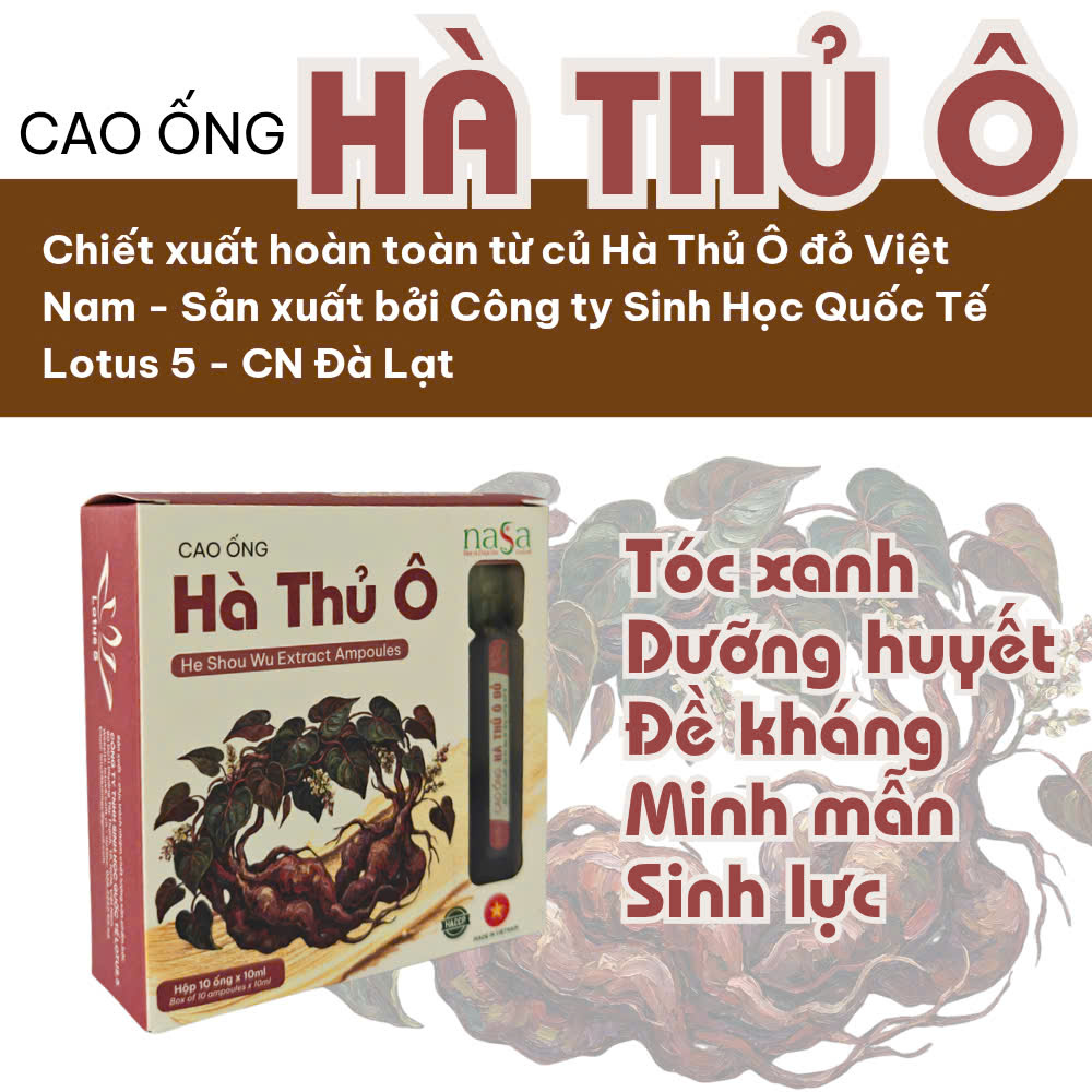 Cao Ống Hà Thủ Ô Đỏ NASA Đà Lạt - Dưỡng huyết - Tốt cho da và tóc - Ảnh 5