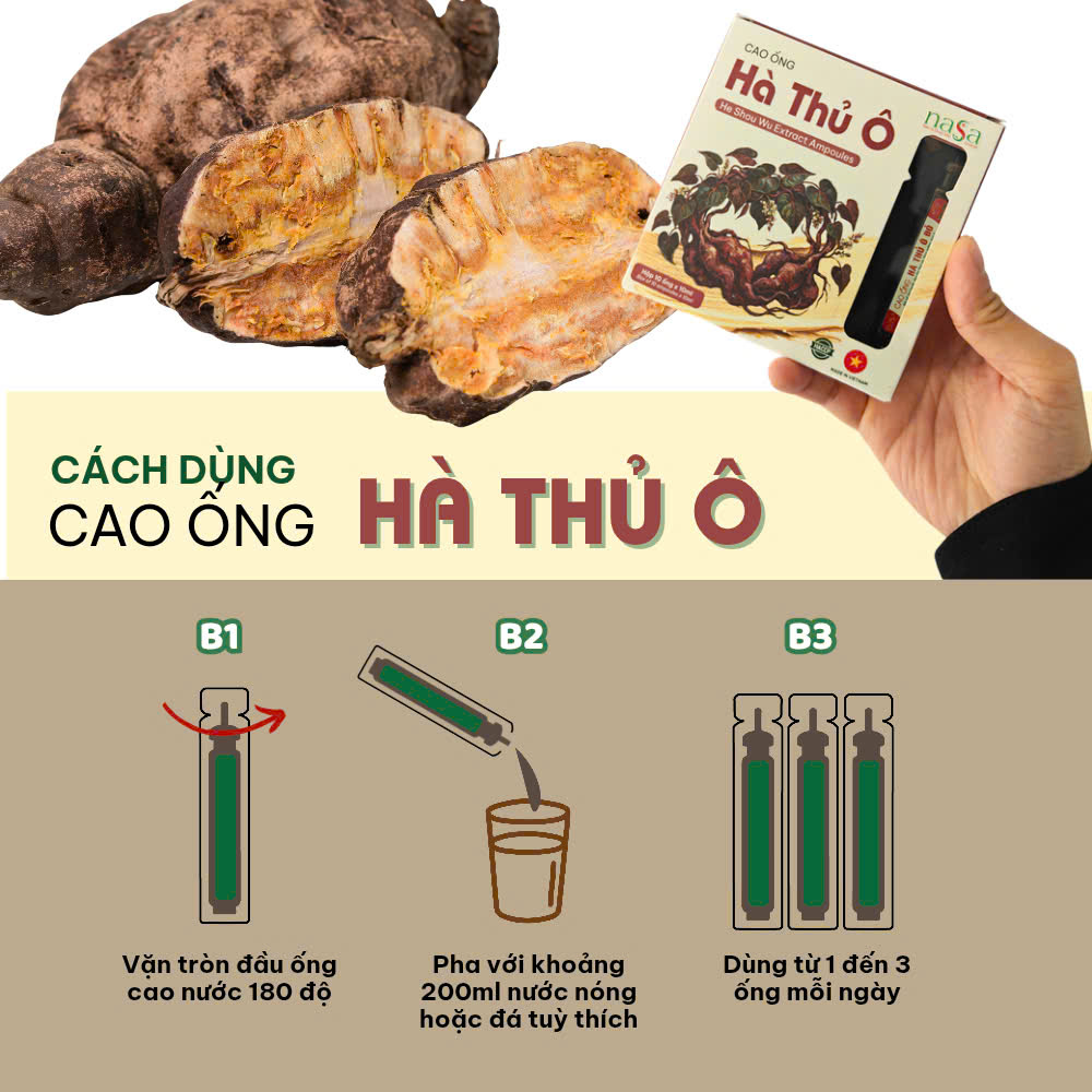Cao Ống Hà Thủ Ô Đỏ NASA Đà Lạt - Dưỡng huyết - Tốt cho da và tóc - Ảnh 7